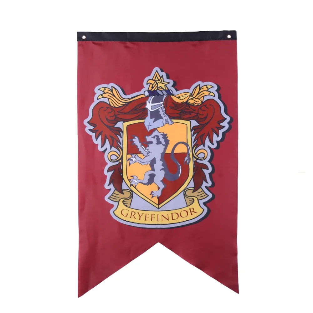 

HarriPotter Banners Gryffindor Slytherin Hufflerpuff Ravenclaw College Flag Party Supplies Home Decoration Boys Girls Kids Gift