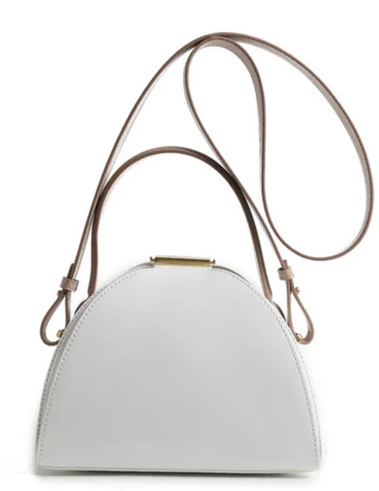 

elegant Fashion Women Genuine Leather Bag Chic Crossbody Shoulder All-match Bags Ladies Half Moon Cowhide Handbag Bolsa D561