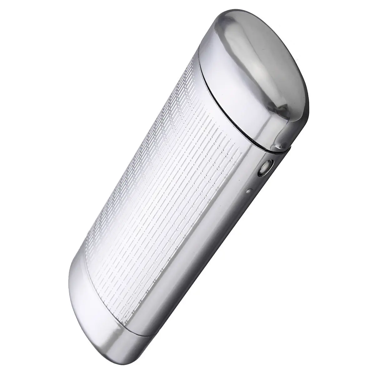 

High Quality Blue/Silver Aluminum Magnesium Elegant hard eyeglasses Cases Automatic Reading Glasses protector Box