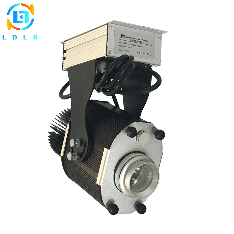 

2PC Lowest Price Advertising 30W LED Image Projector Black 3100lm Single Static Image 30W LED Custom Image Gobo Projector Light
