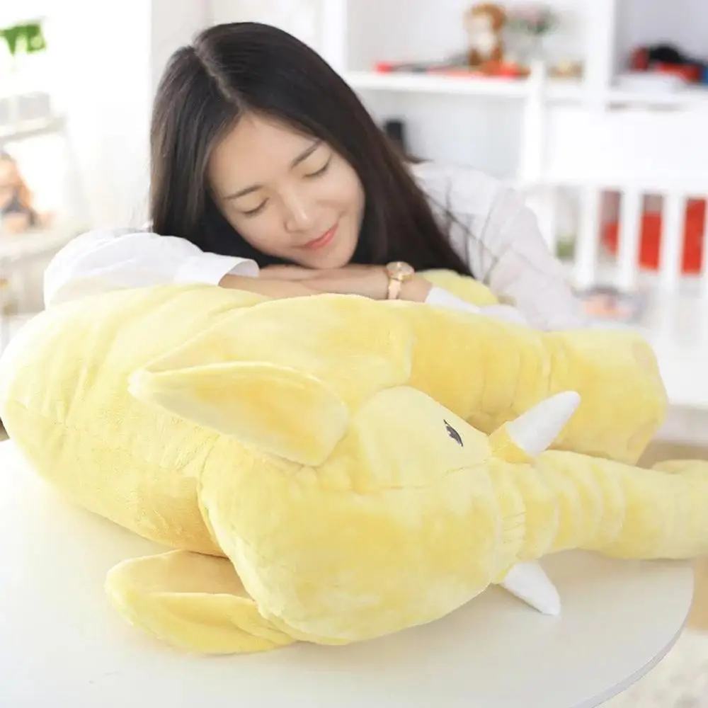 60cm Height Large Plush Elephant Doll Toy Kids Sleeping Back Cushion Cute Stuffed Elephant Baby Accompany Doll Xmas Gift 16