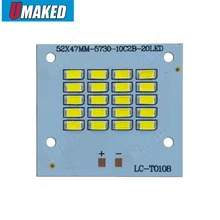 10 Вт светодиодный PCB прожектор светильник источник, полная мощность 5730/2835/5050smd светодиодный алюминиевая пластина основание, теплый белый/белый открытый светильник