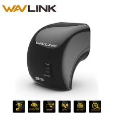 Wavlink Wifi Repeater AC750 Dual Band 2.4GHz 300Mbps +5GHz 433MbpS Compact Repeater Access Point Router with 2 x Ethernet Ports