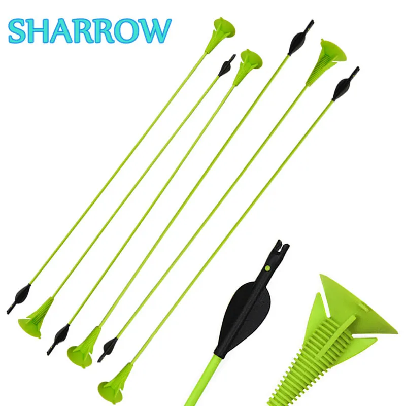 

6/12Pcs 27" Archery Children Sucker Arrows Suction Cup Safty Arrows Fun Toy For Kids Practice Game Shooting Sports Accessories