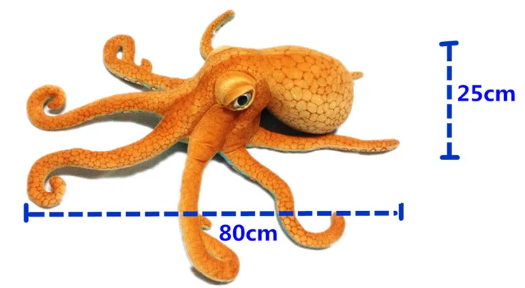 Brinquedo de Pelúcia Brinquedo de Pelúcia para Crianças Simulação Gigante Polvo Macio Recheado Oceano Moluscos Animais Bonecas Presentes Aniversário Engraçado para Crianças 2 Brinquedos e hobbies