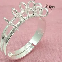 Цельное кольцо из стерлингового серебра 925 пробы, 5 шт. 925 пробы, Ювелирное кольцо из серебра 925 пробы