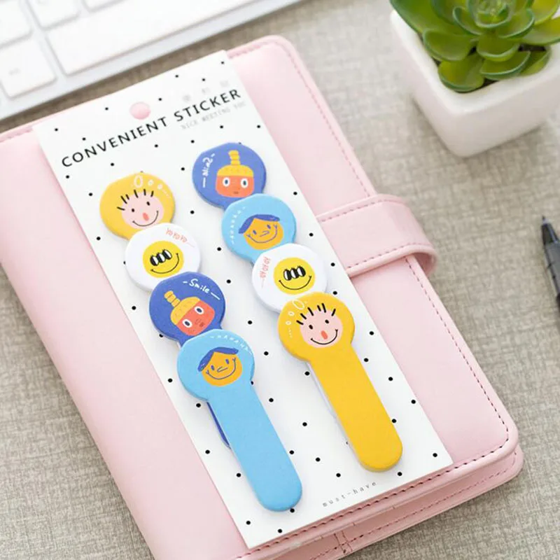 P79 Emoji Smile Face Paper Memo Pads Sticky Notes Plan Message Writing