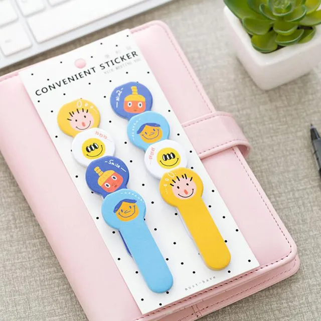 p79 emoji smile face paper memo pads sticky notes plan message