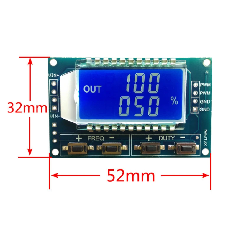 Signal Generator PWM Board Module 1Hz-150Khz Pulse Frequency Duty Cycle Adjustable LCD Display 3.3V-30V signal generator kit,signal generator