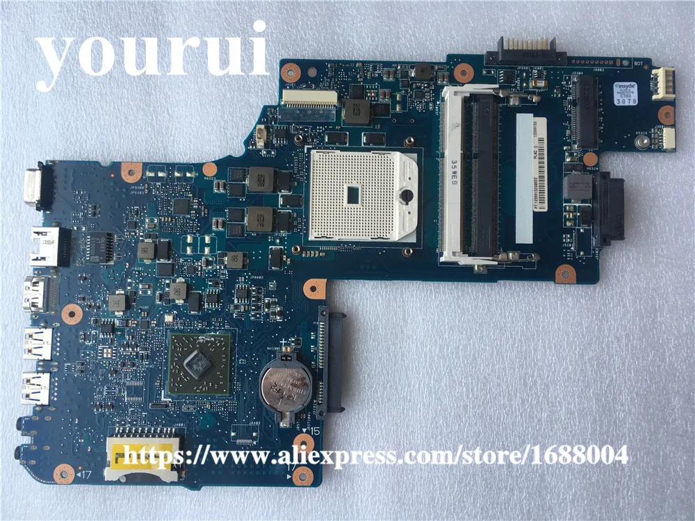 

H000041530 Laptop Motherboard For Toshiba Satellite L850D C850 C855 PLAC CSAC UMA MAIN BOARD Socket FS1 DDR3