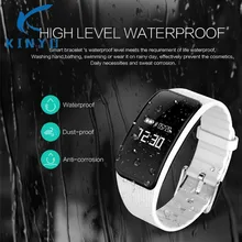 Сенсорный экран 0,66 дюйм OLED Смарт-часы браслет кровяное давление пульсометр контрольный Шагомер фитнес-браслет PK Miband