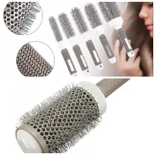 Горячая мода 6 размер щетка для волос нано расческа термальная Керамическая ионная круглая бочка расческа Укладка волос парикмахерский салон Стайлинг сушка Curlin