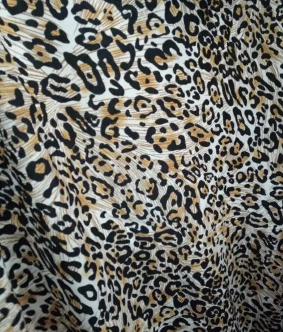 Леопардовое платье из шифоновой ткани креп ткань Летняя мода материал дышащий Косплей DIY ремесло ткань 1 ярд - Цвет: C1