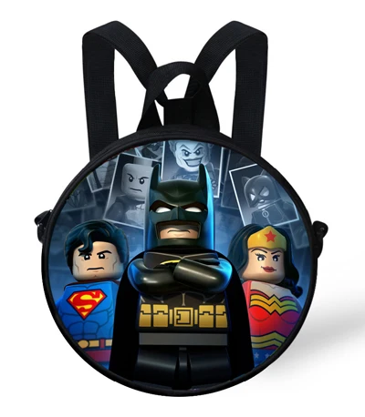 9 дюймов дети мультфильм сумки мини-рюкзак Бэтмен ребенок рюкзак мешок печати круглые сумки круглый Рюкзак Детские Детский сад Сумки - Цвет: MEY113