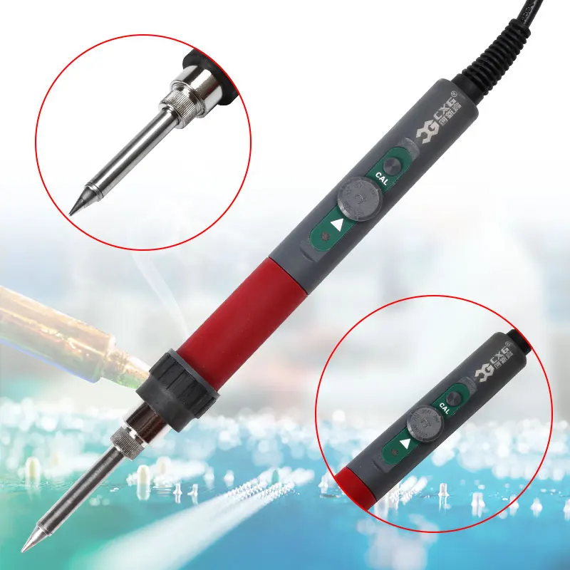 CXG DT70S Electric soldering iron 220V 70W Adjustable temperature EU Plug Welding solder station Tool Thermostat Soldering iron  (5)