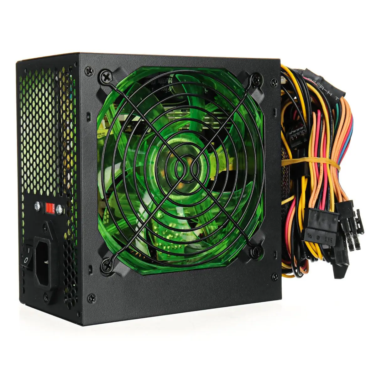 أسود 1000 W 110 ~ 220 V امدادات الطاقة PSU PFC 12 سنتيمتر LED مروحة كاتمة للصوت ATX 24pin 12 V جهاز كمبيوتر شخصي SATA امدادات الألعاب ل إنتل AMD سطح المكتب