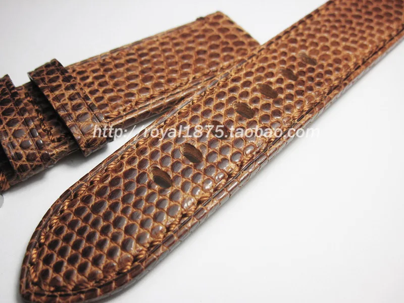 new design high quality Handmade vintage watchbands watch accessories Lizard skin watch band 22mm Universal watch strap