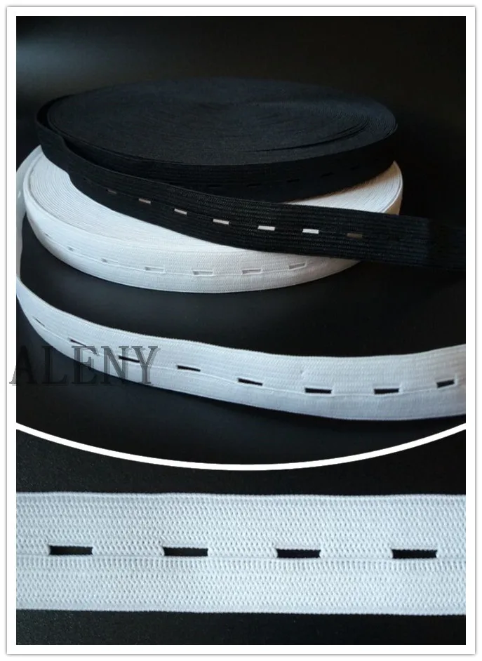 30Yards/lot Flat Elastic Bands 15mm/20mm Wide DIY Sewing Accessories