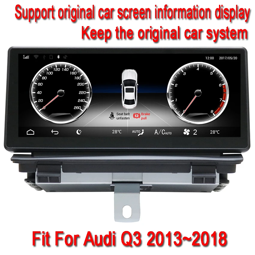 Best Liislee 8.8" Android for Audi Q3 2013~2018 touch screen GPS Navigation radio stereo dash multimedia player 3