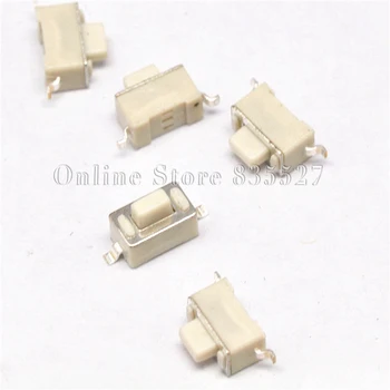 

1000PCS/LOT 3*6*5 5.0H white touch switch SMD button 3 * 6 * 5mm feet Mini micro switch a little press 2 two feet pin