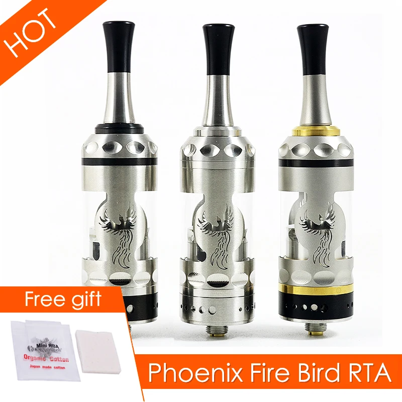 Phoenix Fire Bird RTA FireBird RBA Восстановленный резервуар для капель распылитель резьба 510 22 мм Быстрая доставка Электронный цигаррат