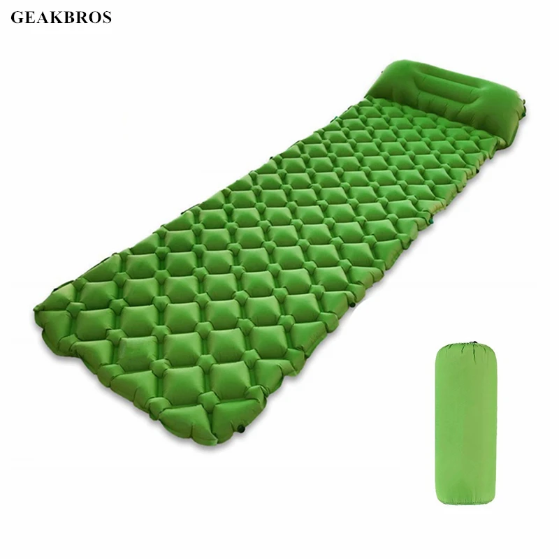 Ultralight Air Mattress Inflatable Bed Portable Sleeping Pad Bag Air