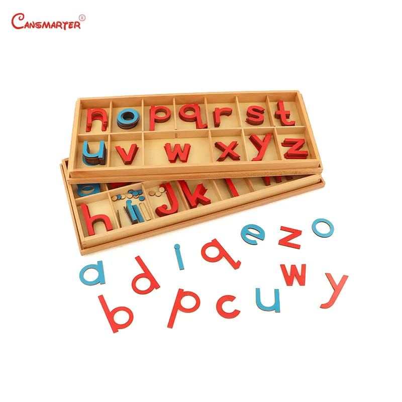  Montessori Wood Large Movable Alphabet Practice Language Toys Teaching Preschool Educational Wooden - 33015674456