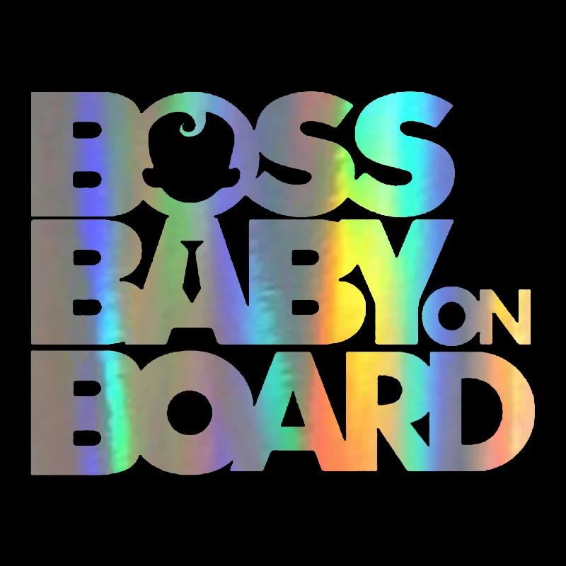 17 8 см * 13 5 автомобиля Стикеры винил Boss Baby на борту Творческий s и надписи забавная