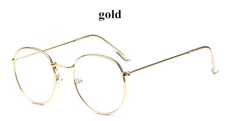Супер светильник-вес ретро очки оправа полная оправа Золотые очки оправа винтажные очки круглые очки унисекс oculos de grau - Цвет оправы: gold