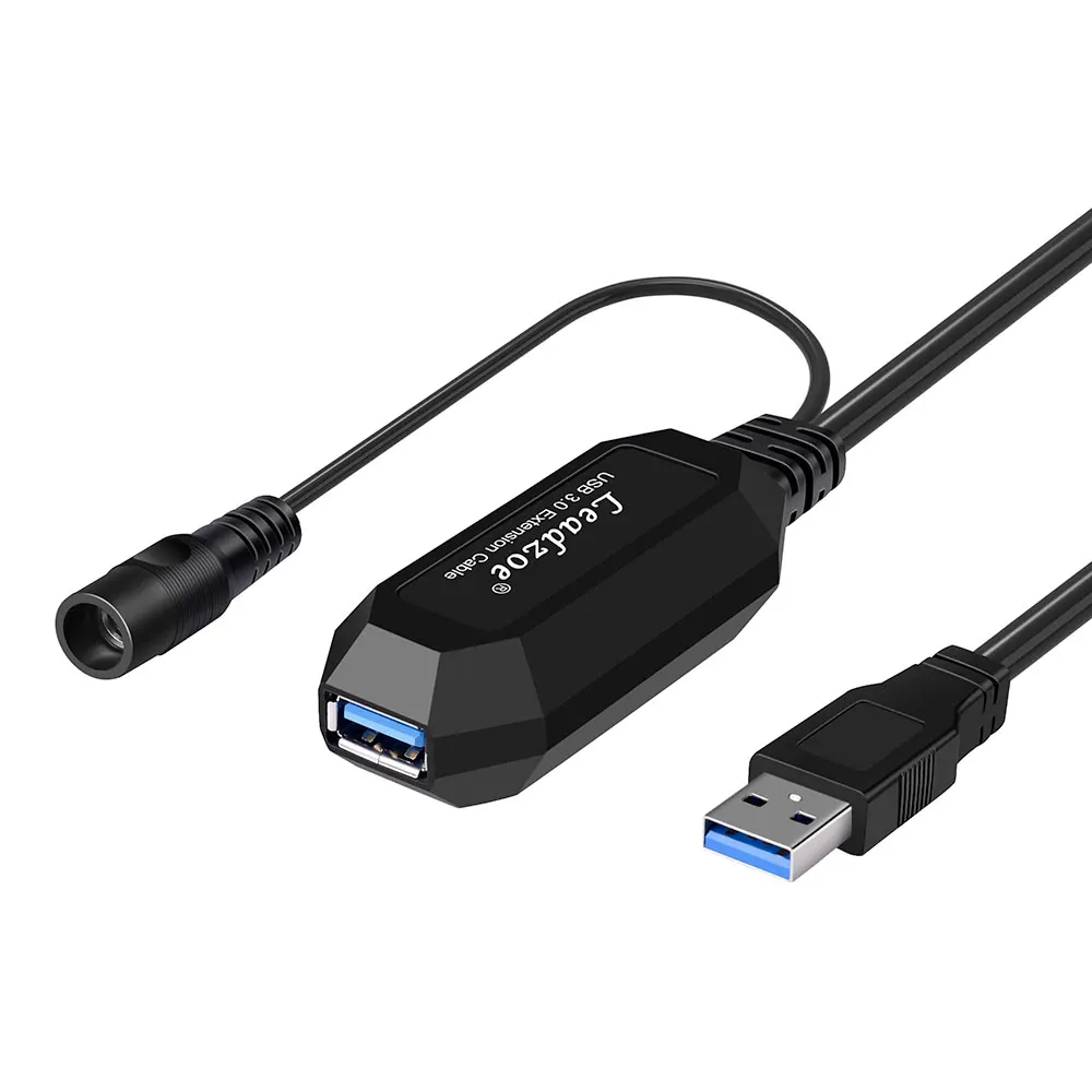 

5 Meter USB 3.0 Active Extension Cable Leadzoe USB Male to Female Repeater Cable with Signal Booster