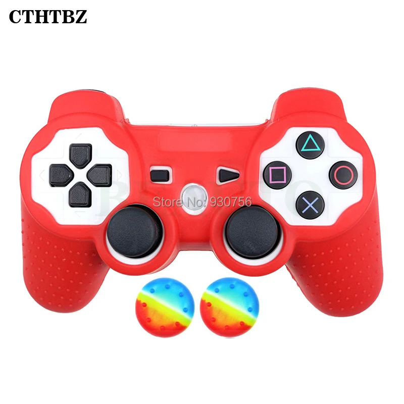 Силиконовая гелевая защита для кожи чехол PS3 Playstation 3 контроллер с аналоговый стик