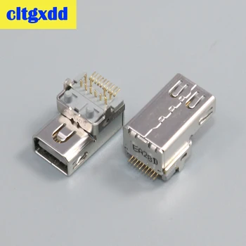 

cltgxdd High Quality For Apple Notebook Mini Display Port Laptop DP Female Socket 20P USB Connector Adapteris For Thunderbolt