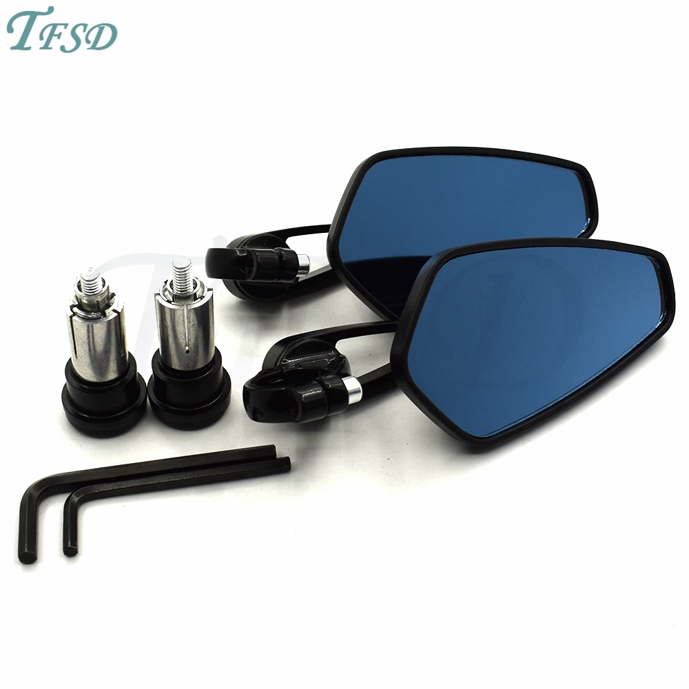 

7/8" Universal Motorcycle Mirrors Rear View Handle Bar End Rearview Side Mirror FOR cafe racer for BMW DUcati Aprilia Victory