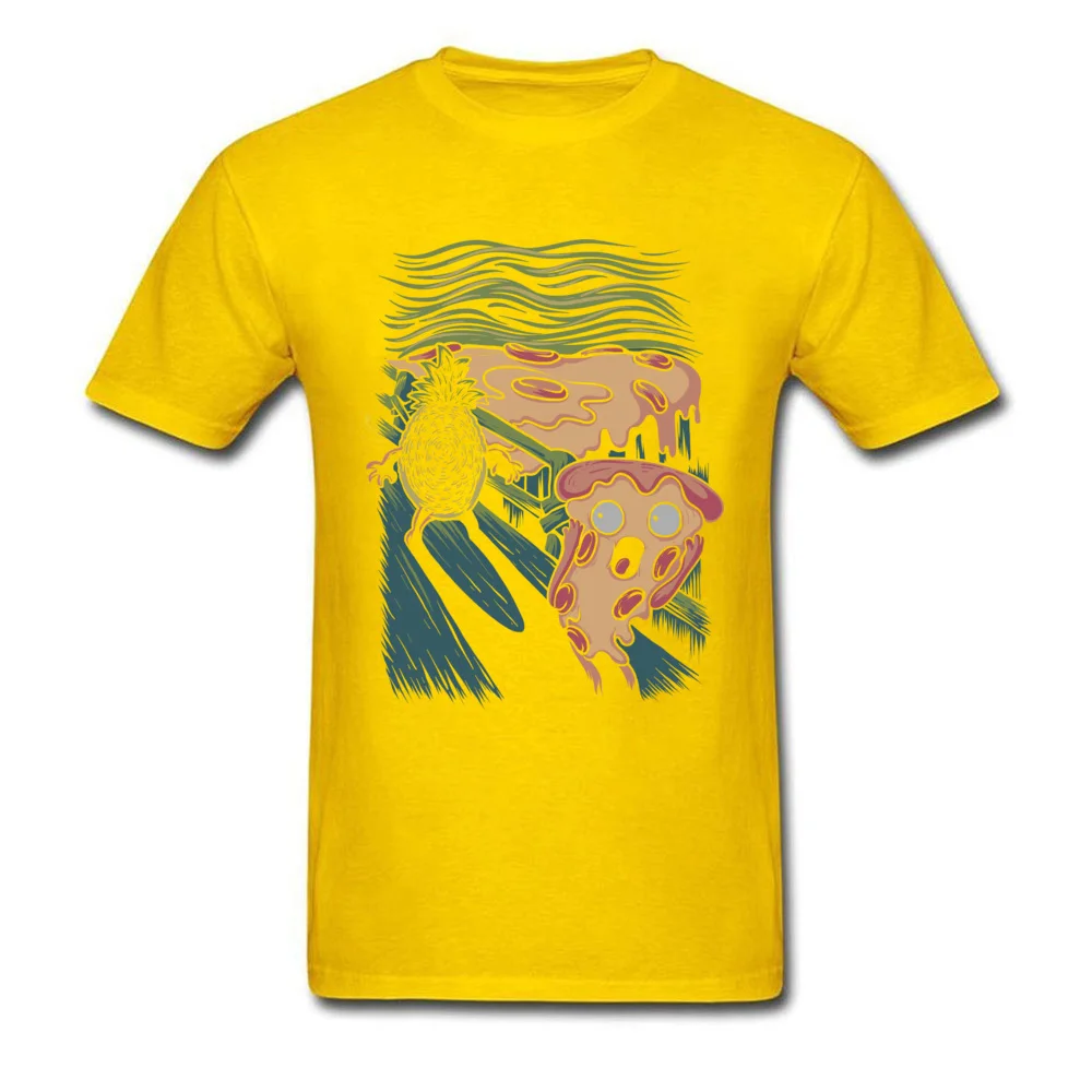 Pizza Nightmare Special Young Tshirts O-Neck Short Sleeve Cotton Fabric Tops T Shirt Casual Tops & Tees Drop Shipping Pizza Nightmare yellow