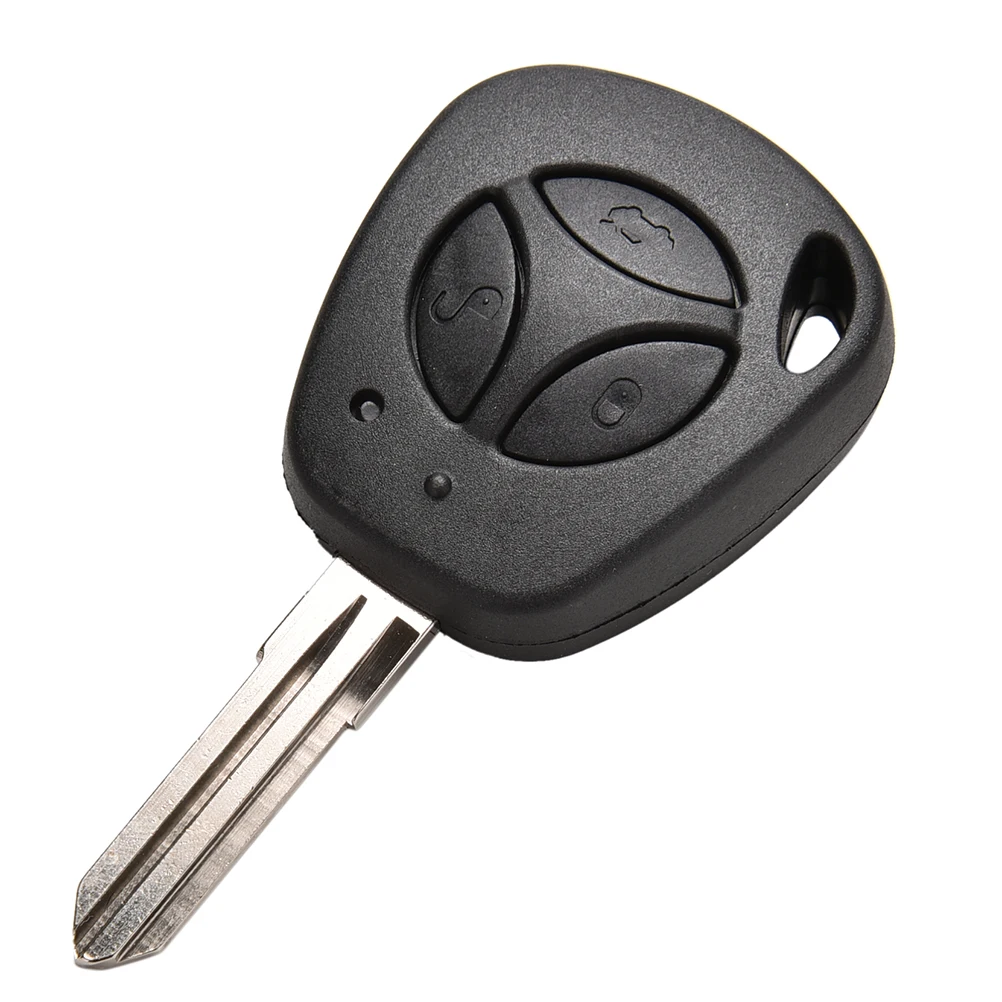 

1Pcs Hot Sale Replacement key shell for LADA 3 Black 3 Buttons Flip Folding Modified Uncut Blade Remote Car Key Case