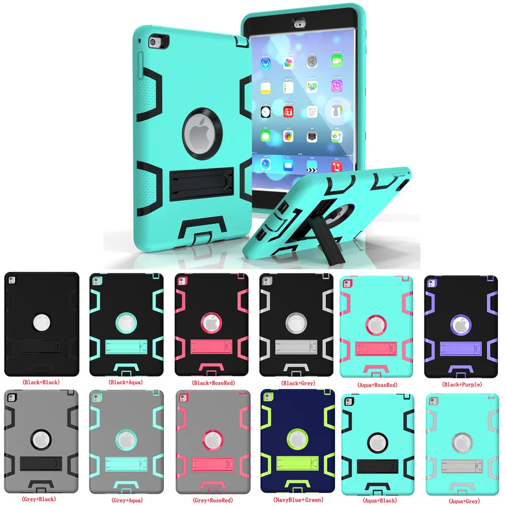 

Coosybo for ipad 7 Case,Armor-Box Three Layer Heavy Duty Rugged Hybrid Protective With KickStand Case For iPad Pro 9.7