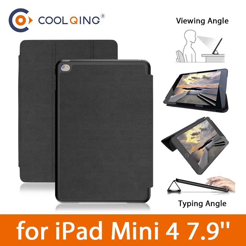 

For iPad Mini Retina 100% Original BGR Brand Sleep/Wake Up Fold Stand Leather Case Smart Cover For iPad Mini 1 2 3 Retina