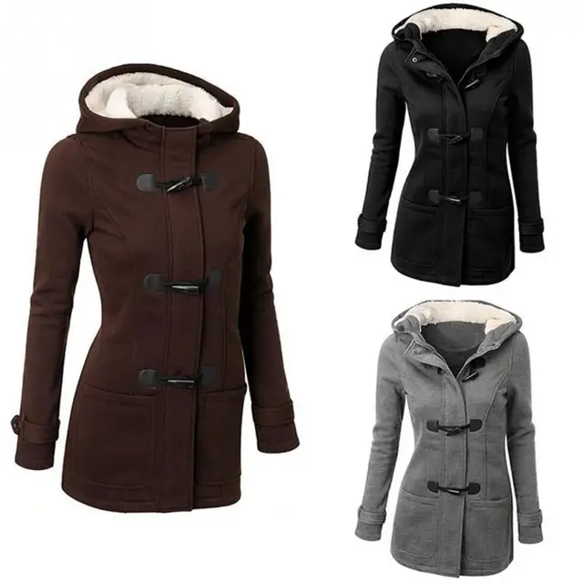 2018 Winter Women Outdoor Training Warm Coat Jacket Outwear Hooded Long Outfits Overcoat Tops
