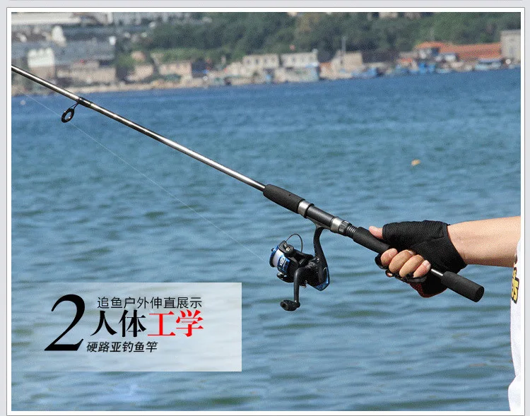 fundição vara vidreira canne spinnng leurre pesca equipamento
