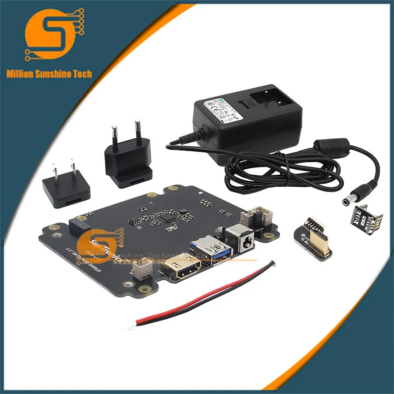 

Raspberry Pi 3 Model B SATA HDD/SSD Storage Expansion Board X820 USB 3.0 Expansion Board Compatible with 2.5 inch SATA HDD/SSD