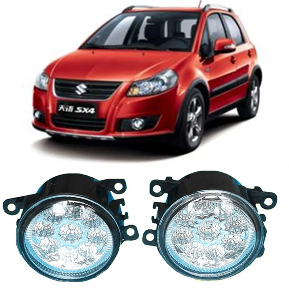 For SUZUKI SX4 GY Hatchback 2006 2014 Car styling LED fog Lights high