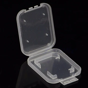 

centechia High Quality 10Pcs SD SDHC Memory Card Case Holder Protector Transparent Plastic Box Storage