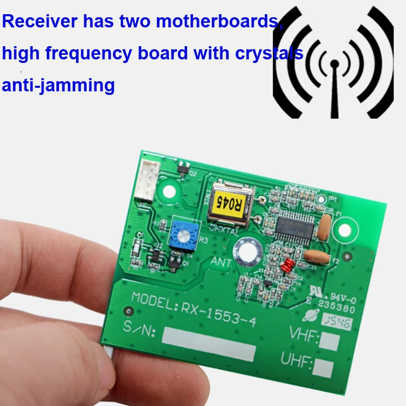 JoHigh 6 кнопочный переключатель 315 МГц, 868 МГц беспроводной пульт дистанционного управления для подъемного крана 2 передатчика+ 1 приемник
