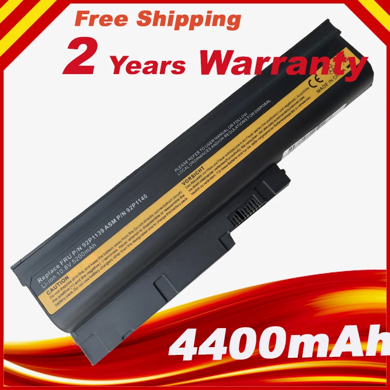 4400mAh Batería Para Lenovo IBM ThinkPad R61e 7644 7645 7646 7647 7648 8914 8919