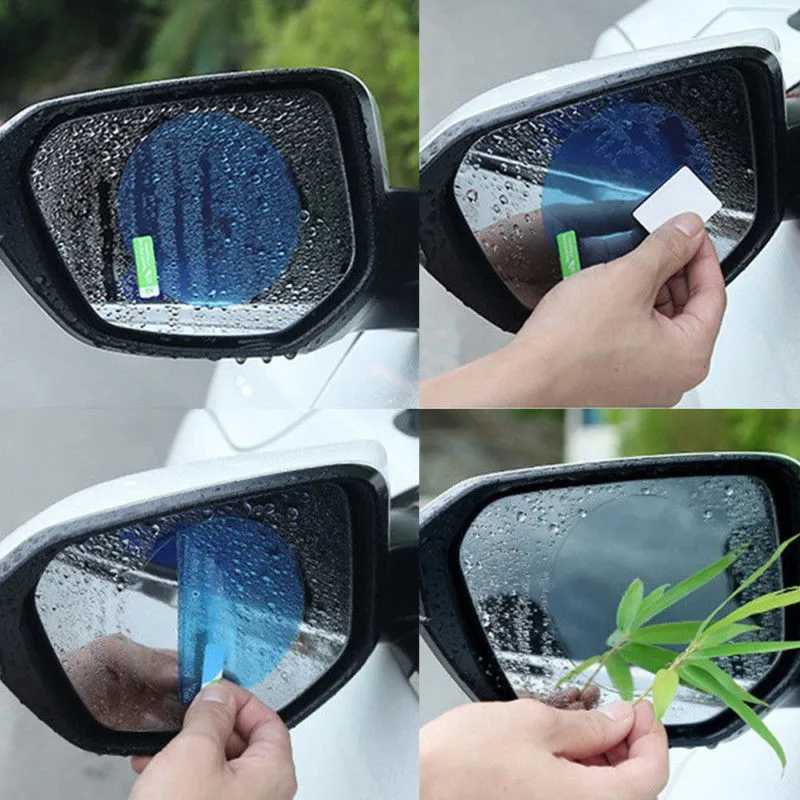 2* шт Автомобильная зеркальная защитная пленка заднего вида, противотуманная мембрана, Антибликовая, водонепроницаемая, на окно мотоцикла, непромокаемая, авто прозрачная наклейка