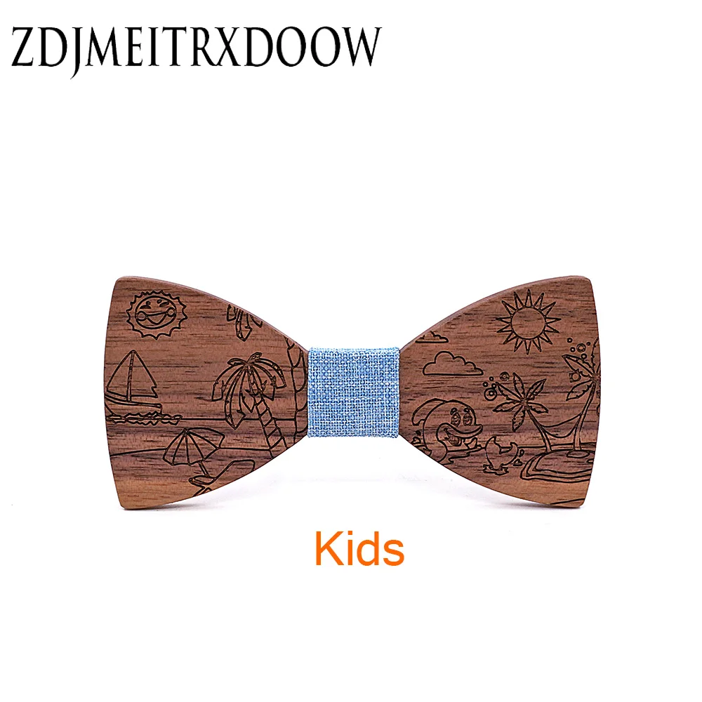 

Children Fashion Formal Wooden Bow Tie Kid Classical Dot Bowties Colorful Butterfly Wedding Party Pet kids Bowtie Tuxedo Ties