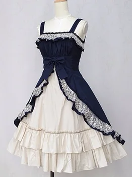 

LL27 Long Sleeveless Sweet Lolita Short Dress Ball Gown Fancy Prom Dress Halloween Party Masquerade Costume