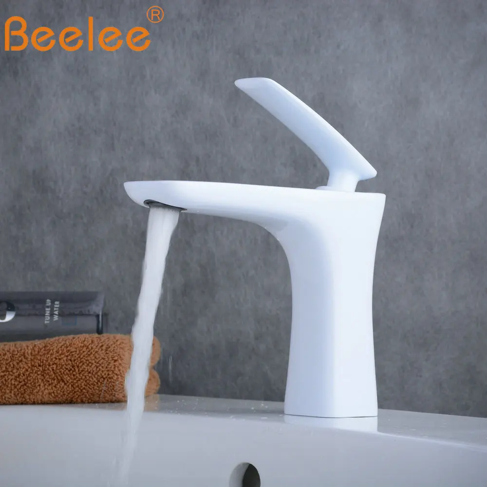 Beelee ванная комната краны смеситель белый кран топ раковина моно бассейна