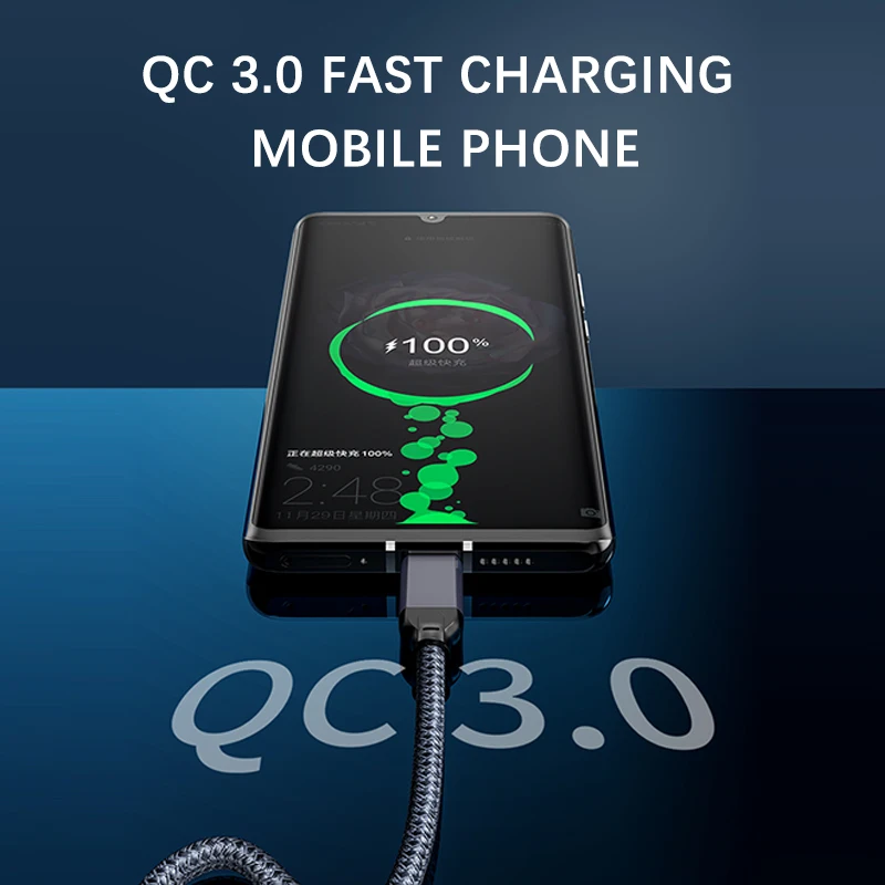 IHaitun роскошный 100 Вт кабель типа C для type 5A QC 3 0 4 USB 1 Gen2 10 Гбит/с быстрое зарядное