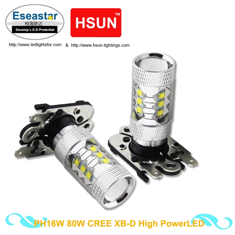 Eseastar 2 шт. PH16W 80 Вт XB-D (CN) Высокая мощность led для LCI E92 E93 F32 резервные фонари внешний